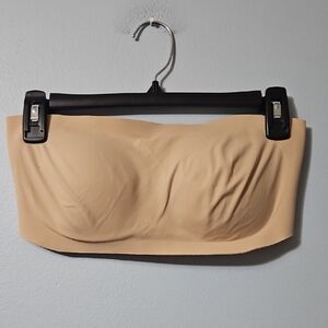 Aerie Light Tan Seamless Bandeau With Removable Pads Size L